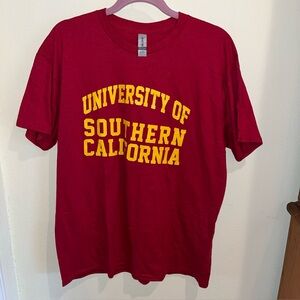 USC Classic Heavy Cotton Gildan Tshirt In Red Unisex Large